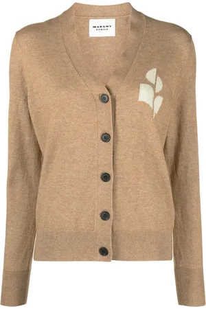 Marant Etoile Karin intarsia-logo cardigan