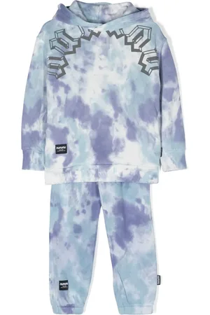 Nununu Tie-dye hooded tracksuit set