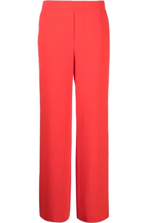 P.A.R.O.S.H. Satin-finish straight-leg trousers