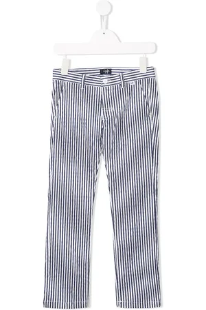 Il gufo Striped straight-leg trousers