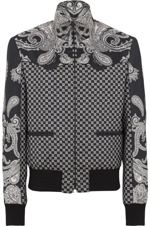 Balmain Graphic-print zipped bomber jacket