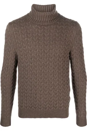 FEDELI Roll-neck chunky-knit jumper