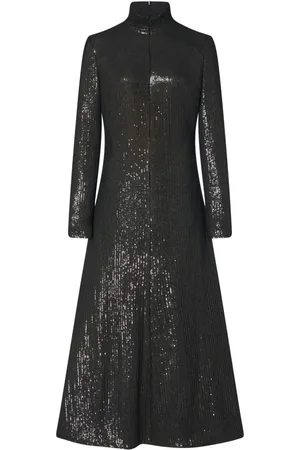ROSETTA GETTY Sequinned roll-neck dress