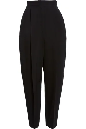 Khaite Ashford pleated high-waisted trousers