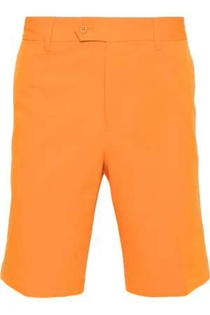 J Lindeberg Pressed-crease button-fastening shorts