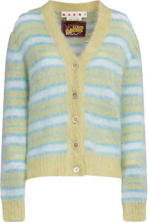 Marni Brushed striped-pattern cardigan