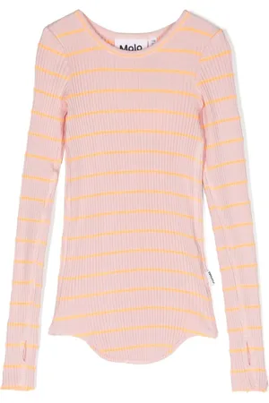 Molo Rochelle striped ribbed-knit jumper