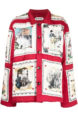 BODE Storytime quilted shirt jacket