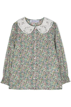 Tartine Et Chocolat Floral-print cotton blouse