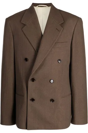 LEMAIRE Double-breasted twill blazer