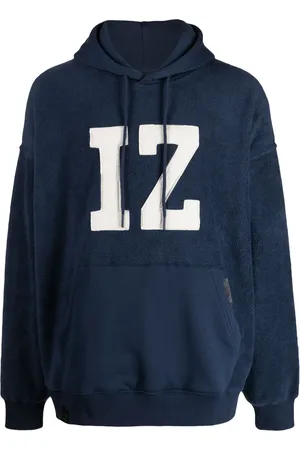 Izzue Logo-appliqu?? fleece-texture hoodie
