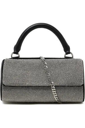 KARA White Crush crystal-embellished mini bag