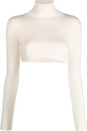 Elisabetta Franchi Roll neck crop top