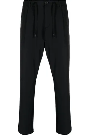 HERNO Drawstring-waist slim-cut trousers
