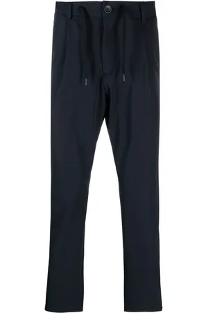 HERNO Logo-plaque button-fastening tapered trousers