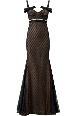 Giambattista Valli Lace bustier-top gown