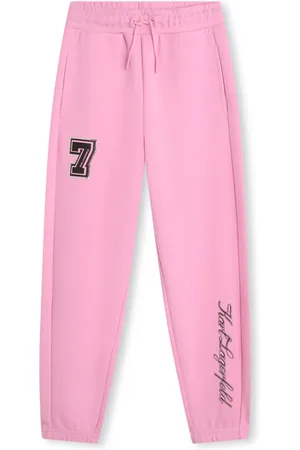Karl Lagerfeld Logo-print cotton track pants