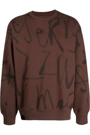 Izzue Graphic-print jersey-texture sweatshirt