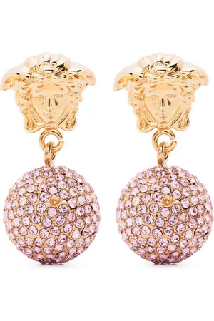 VERSACE Medusa crystal-embellished earrings