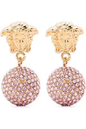 VERSACE Medusa crystal-embellished earrings