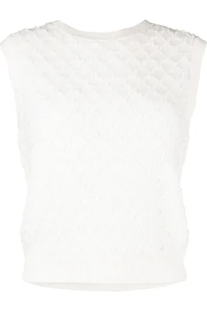 Maje Sleeveless knitted top