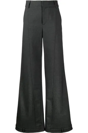 MONSE High-waisted cotton wide-leg trousers
