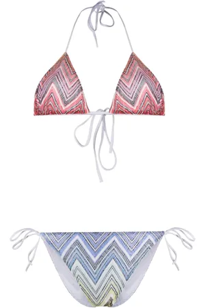 Missoni Chevron-print triangle-cup bikini set