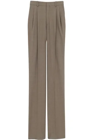 Saint Laurent high-waisted straight-leg Trousers - Farfetch