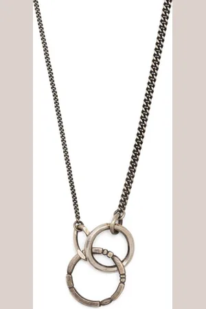WERKSTATT:MÜNCHEN Ring-pendant cable-link necklace