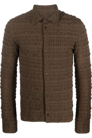 Nanushka Lotte checked seersucker shirt