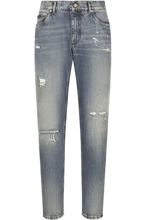 Dolce & Gabbana Straight-leg cotton jeans