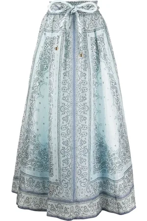 ZIMMERMANN Matchmaker printed midi skirt