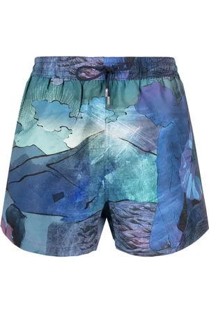 Paul Smith Narcissus-print swim shorts