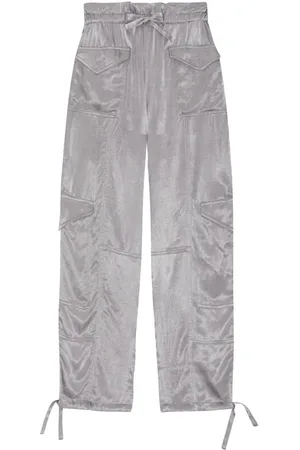 Ganni High-waist tapered-leg trousers