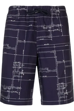 Paul Smith Graphic-print cotton shorts
