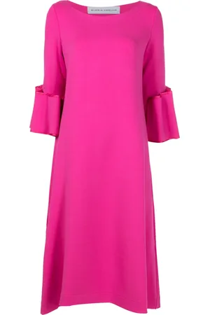 Gloria Coelho Ruffle-detail midi dress