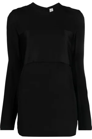 Totême Crepe-texture long-sleeved top
