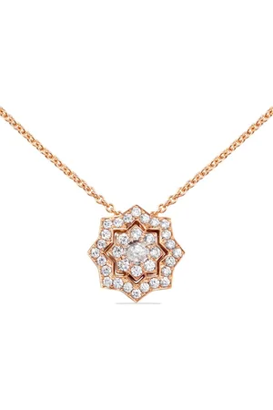 David Morris 18kt rose gold Astra diamond pendant necklace