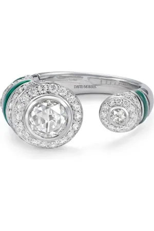 David Morris 18kt white gold Asiyah diamond ring