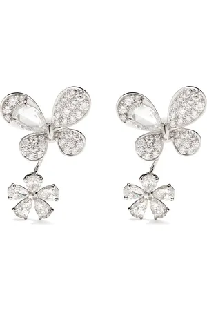 David Morris 18kt Pixie diamond earrings