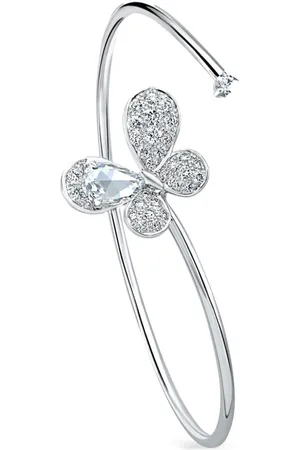 David Morris 18kt white gold Pixie diamond bangle