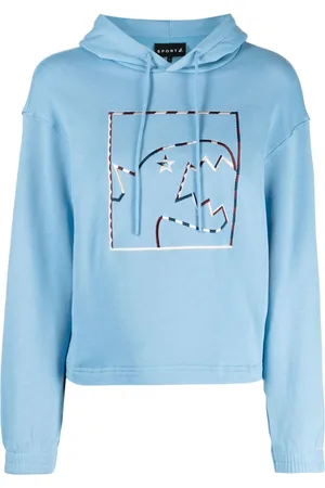 AGNÈS B. Dino Box-embroidered cotton hoodie