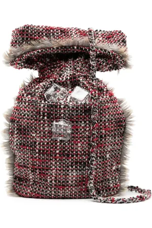 CHANEL 2010 hot-water-bottle tweed crossbody bag