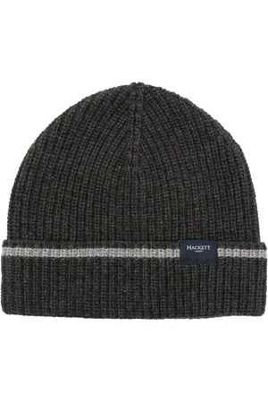 Hackett Logo-patch contrasting-trim beanie
