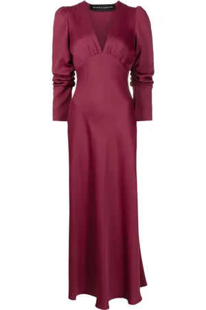 Gloria Coelho Plunging V-neck maxi dress