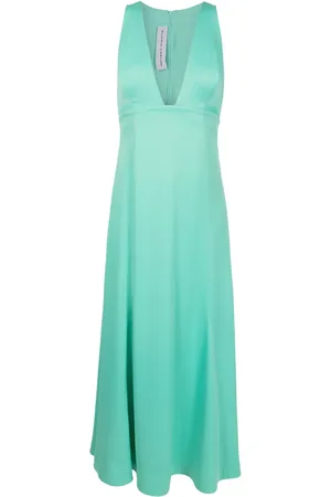 Gloria Coelho Plunging V-neck midi dress