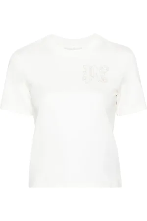 Palm Angels Logo-embroidered cotton T-shirt
