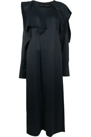 Gloria Coelho Slit-sleeve draped maxi dress