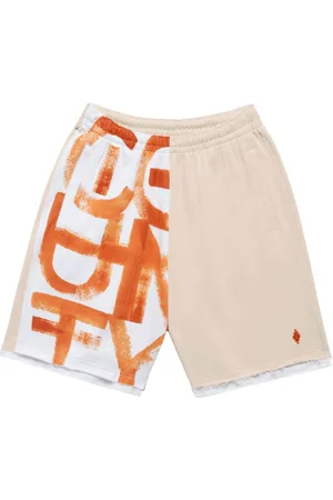 MARCELO BURLON County Brush cotton track shorts