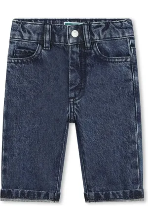 Kenzo Logo-patch cotton jeans